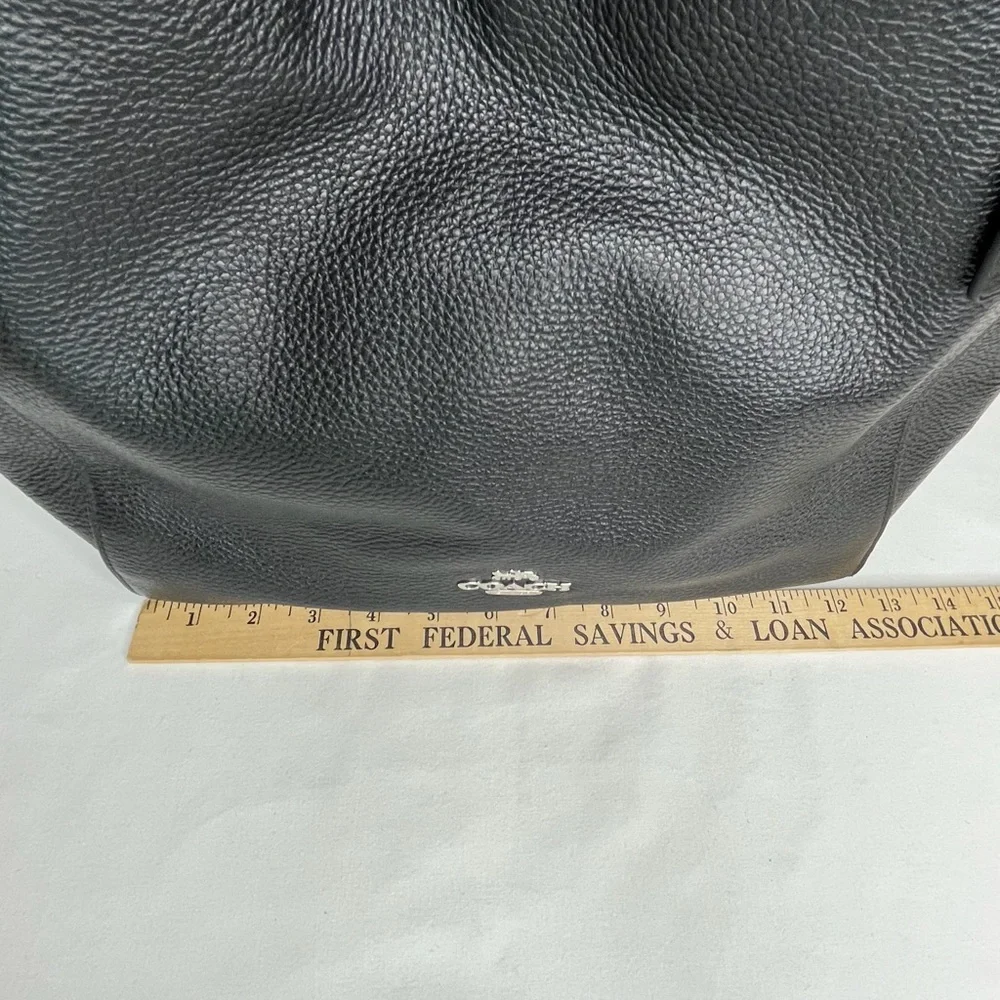 Coach Black Leather Shoulder Bag - Picture 14 of 16